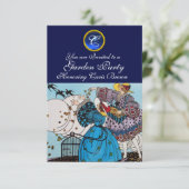 INVITATION FÊTE DE JARDIN DES OISEAUX DE PRINTEMPS, MONOGRAMM (Debout devant)