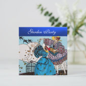 Invitation FÊTE DE JARDIN DES OISEAUX DE PRINTEMPS ,Saphir Bl (Debout devant)