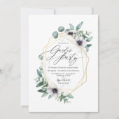 Invitation Fête de jardin élégante aux pastels eucalyptus et  (Devant)