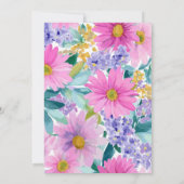 Invitation Fête de Jardin Floral de Printemps pour Toute Occa (Dos)