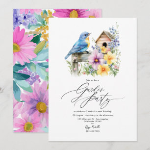 Invitation Fête de jardin floral de printemps pour toute occa