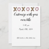 Invitation Fête de Jardin - Floral Romantique - xoxo Merveill (Dos)