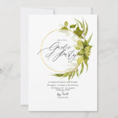 Invitation Fête de jardin géométrique de la bière de saule (Devant)