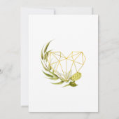 Invitation Fête de jardin géométrique de la bière de saule (Dos)