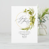 Invitation Fête de jardin géométrique de la bière Willow (Debout devant)