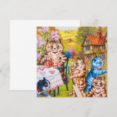 Invitation Fête de jardin pour chats (Devant / Derrière)