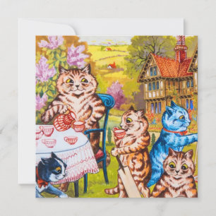 Invitation Fête de jardin pour chats