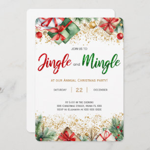 Invitation Fête De Jingle Et Mingle