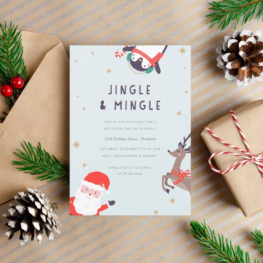 Invitation Fête de Jingle et Mingle