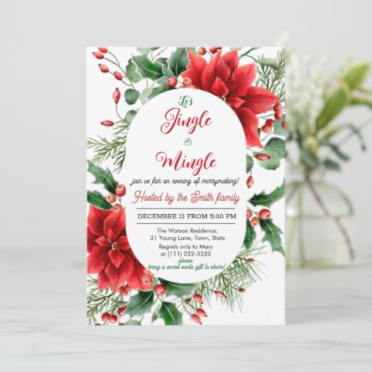 Invitation Fête de Jingle et Mingle (Debout devant)