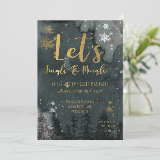 Invitation Fête de Jingle & Mingle (Debout devant)