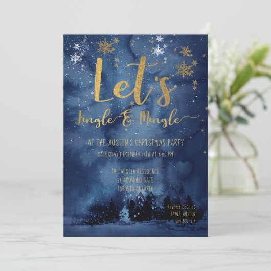 Invitation Fête de Jingle & Mingle (Debout devant)