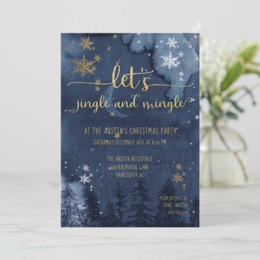 Invitation Fête de Jingle & Mingle (Debout devant)