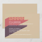 Invitation Fête de la 30ème surprise moderne. 40e anniversair (Devant / Derrière)