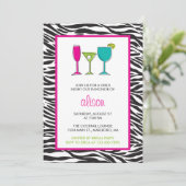 Invitation Fête de la bachelorette de la nuit de la fille (Debout devant)