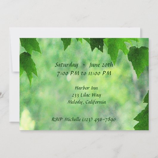 Invitation Fête de la Bachelorette Mariage (Dos)