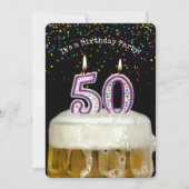 Invitation Fête de la bière 50e anniversaire (Devant)