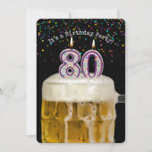 Invitation Fête de la bière 80e anniversaire (Devant)