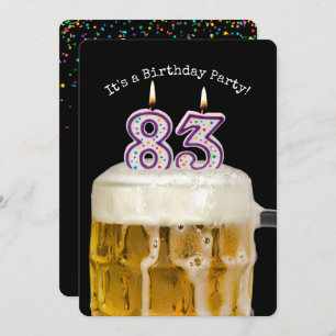 Invitation Fête de la bière 83e anniversaire