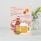 Invitation Fête de la bière de Noël (Debout devant)