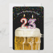 Invitation Fête de la bière du 23e anniversaire (Devant)