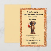 Invitation Fête de la bière n'importe quelle occasion (Devant / Derrière)