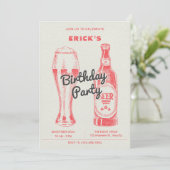 Invitation Fête de la bouteille et de la bière (Debout devant)