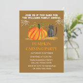 Invitation Fête de la Carotte Citrouille annuelle Halloween (Debout devant)
