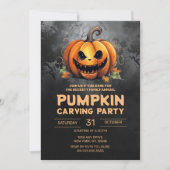 Invitation Fête de la Carotte Citrouille annuelle Halloween (Devant)