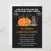 Invitation Fête de la Carotte Citrouille annuelle Halloween (Devant)