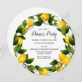 Invitation Fête de la Couronne de Citron (Devant / Derrière)