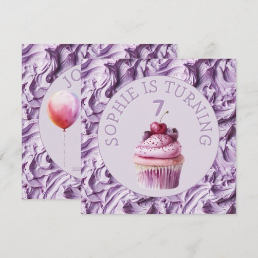 Invitation Fête de la crème au beurre (Devant / Derrière)