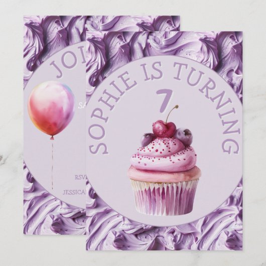 Invitation Fête de la crème au beurre (Devant / Derrière)