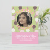 Invitation Fête de la crème glacée Anniversaire Photo (Debout devant)