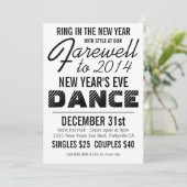 Invitation Fête de la danse du Nouvel An (Debout devant)