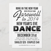 Invitation Fête de la danse du Nouvel An (Devant / Derrière)