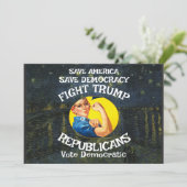 Invitation Fête de la date de décès de Trump (Debout devant)
