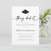 Invitation Fête De La Diplôme Ils L'Ont Fait Photo (Debout devant)