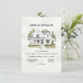 Invitation Fête de la ferme blanche moderne (Debout devant)