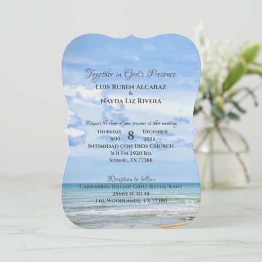 Invitation Fête de la fête (Debout devant)