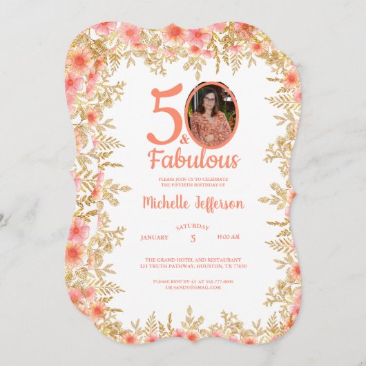 Invitation Fête de la fête (Devant / Derrière)