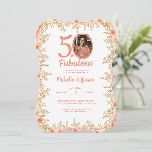 Invitation Fête de la fête (Debout devant)