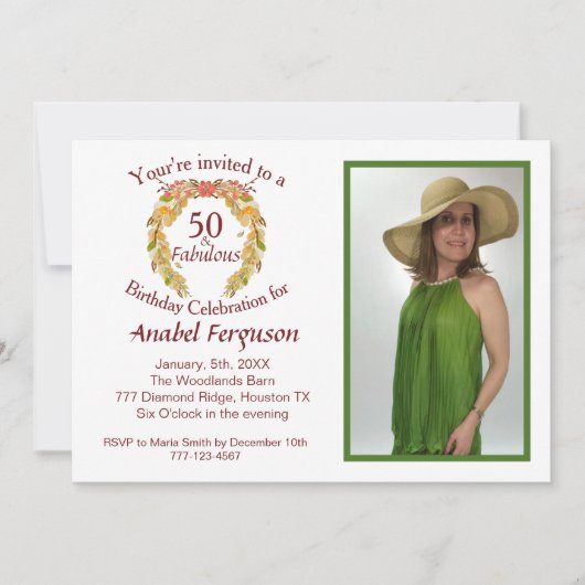 Invitation Fête de la fête (Devant)