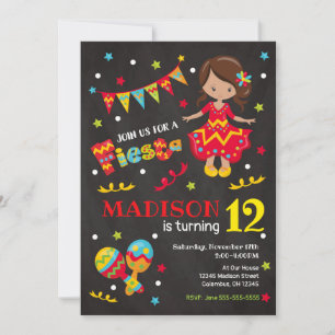Invitation Fête de la Fête de la Fille au Mexique