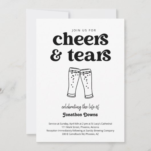 Invitation Fête de la fête de la vie (Devant)