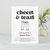 Invitation Fête de la fête de la vie (Debout devant)