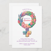 Invitation Fête de la Fête des Femmes (Devant / Derrière)