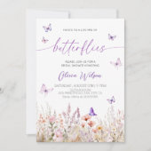 Invitation Fête de la Fête des mariées des papillons (Devant)