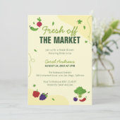 Invitation Fête de la Fête des mariées hors du marché (Debout devant)