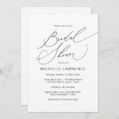 Invitation Fête de la Fête des mariées, Romance moderne (Devant / Derrière)